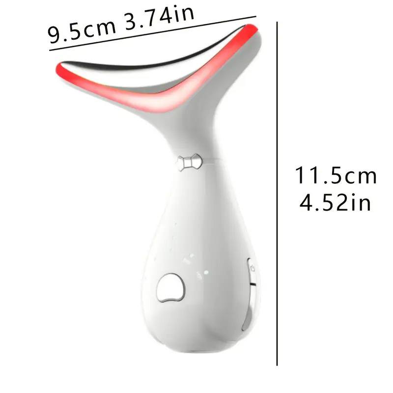 echargeable Neck and Face Massager with Four-Color Light